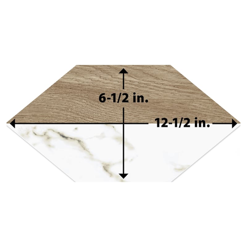 Merola Tile Llama Kayak Lagom Nature 6-1/2" x 12-1/2" Porcelain Floor and Wall Tile