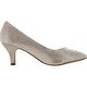 Thumbnail 2, De Blossom Collection Womens Hanna-15 Low Heel Stunning Sparkle Party Pumps. Changes active main hero.