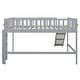 preview thumbnail 6 of 10, Full Low Loft Bed with Ladder & Slide