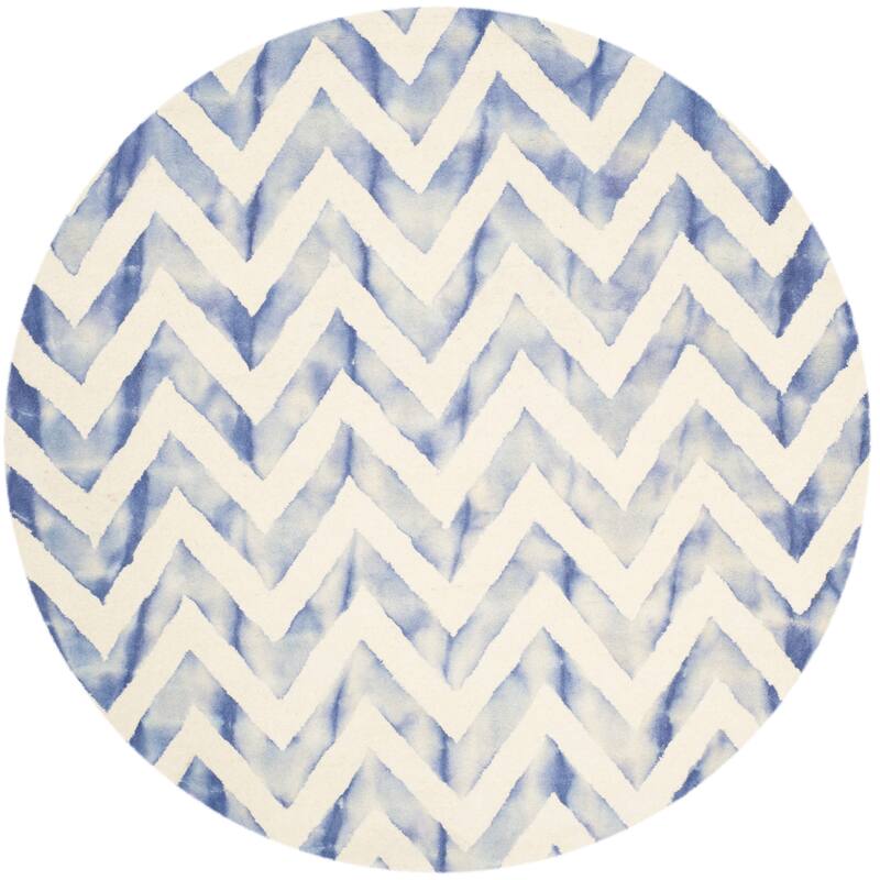 SAFAVIEH Dip Dye Erkhild Hand-tufted Wool Chevron Area Rug