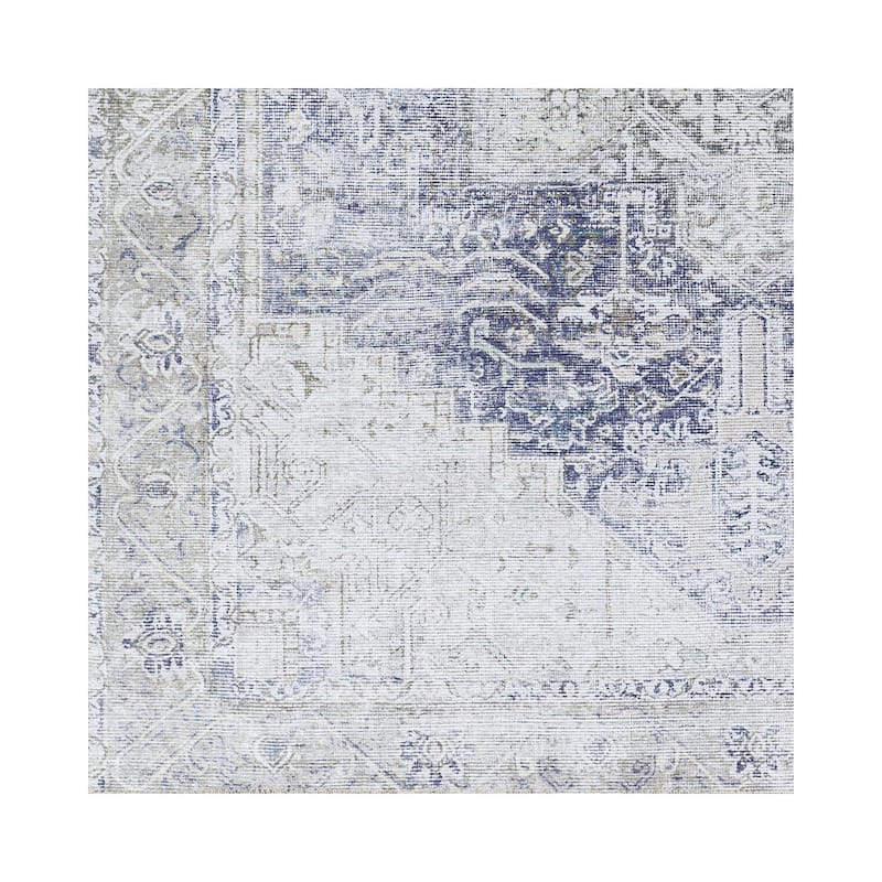 Livabliss Amelie Vintage Medallion Machine Washable Area Rug