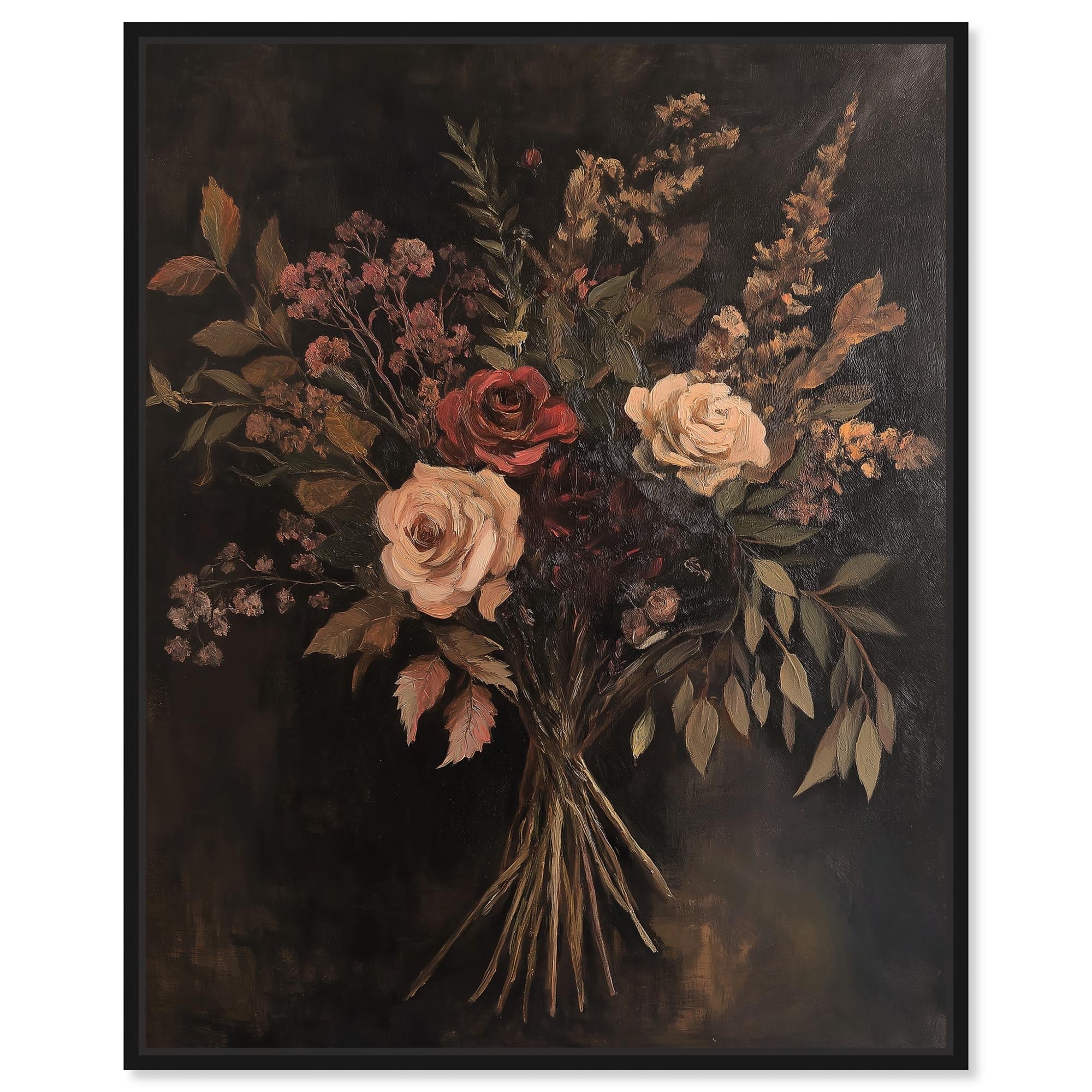 Rustic Roses Canvas by Art Remedy