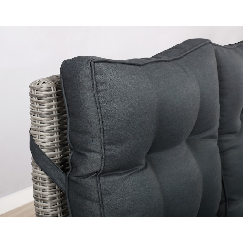 Monaco All-Weather Outdoor Two-Seat Reclining Bench - Standard