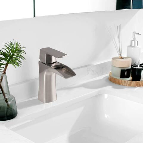 BATHLET Waterfall Bathroom Sink Faucet Single Handle Bath Faucet