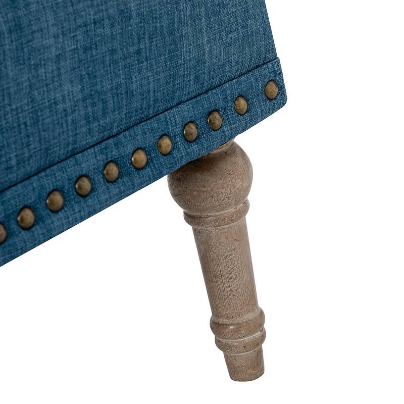 Geltrude Traditional Upholstered Accent Chair with Button Tufted Back Set of 2 by HULALA HOME