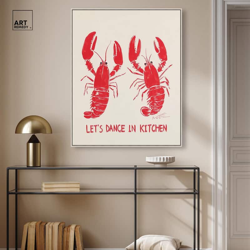 Let's Dance In Kitchen Canvas by Art Remedy