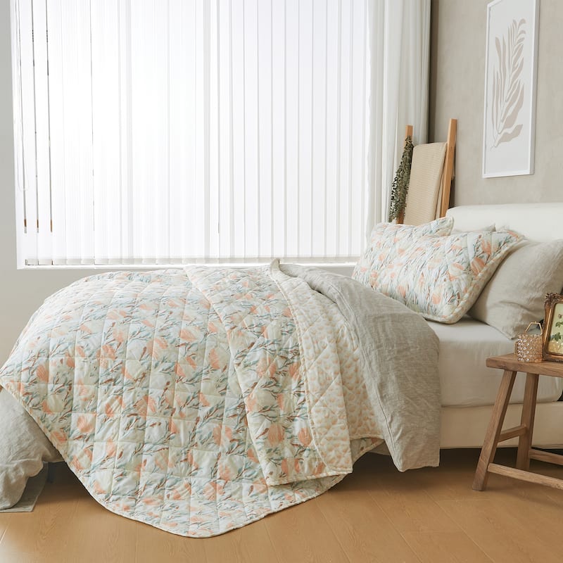 Patina Vie Maison Reversible Vintage Coastal Quilt Set