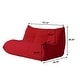 preview thumbnail 16 of 43, Teddy Fabric Lazy Sofa Sets for Bedroom Living Room,Comfortable Bean Bag Chair Floor Couch