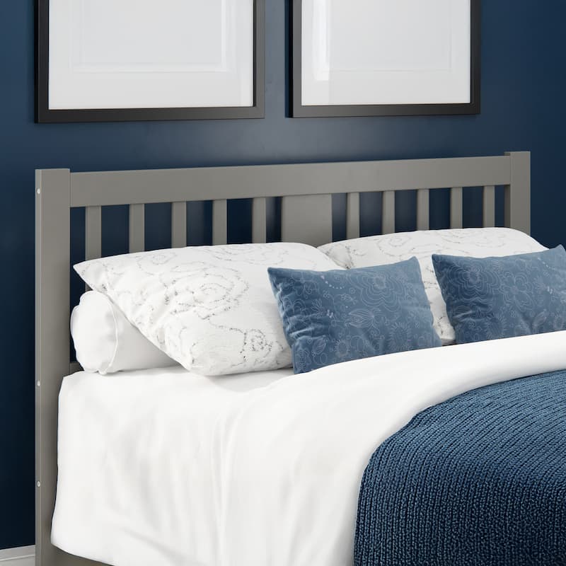 AFI Tahoe Slatted Wood Headboard - Grey - Queen