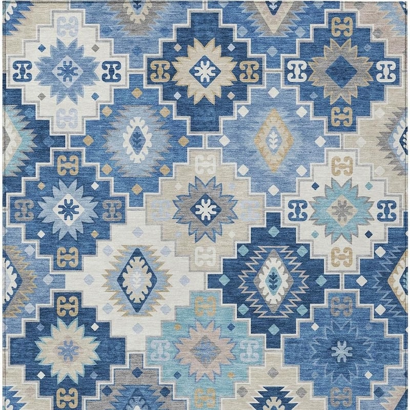 HomeRoots Southwestern Transitional Rectangle Outdoor Rug