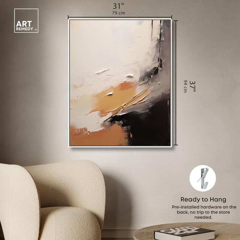 Baked Clay I Canvas by Art Remedy