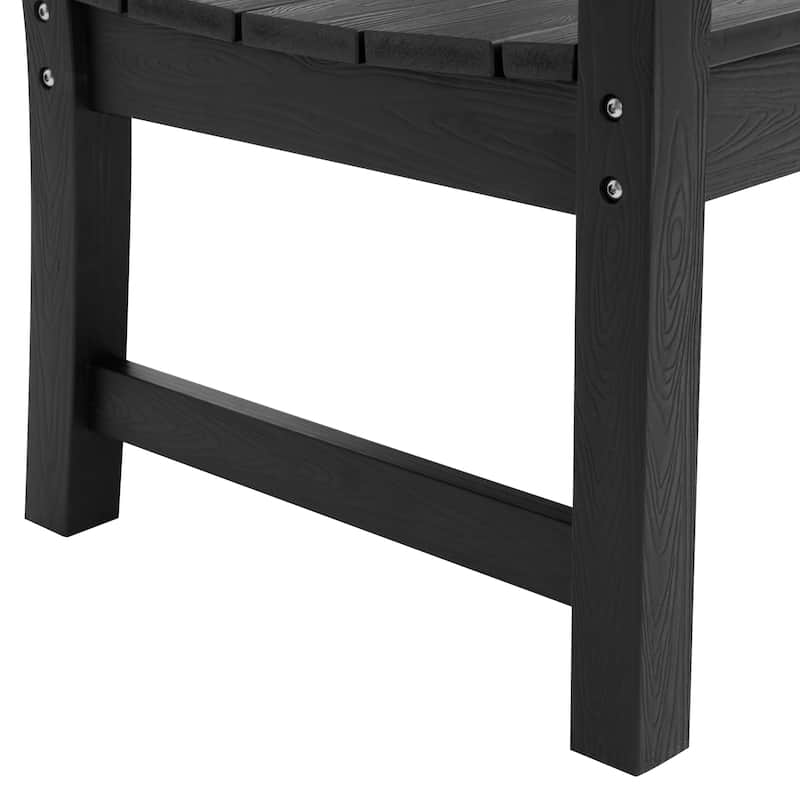 48'' Outdoor Bench - Weatherproof Garden Bench for Patio, Porch, Backyard