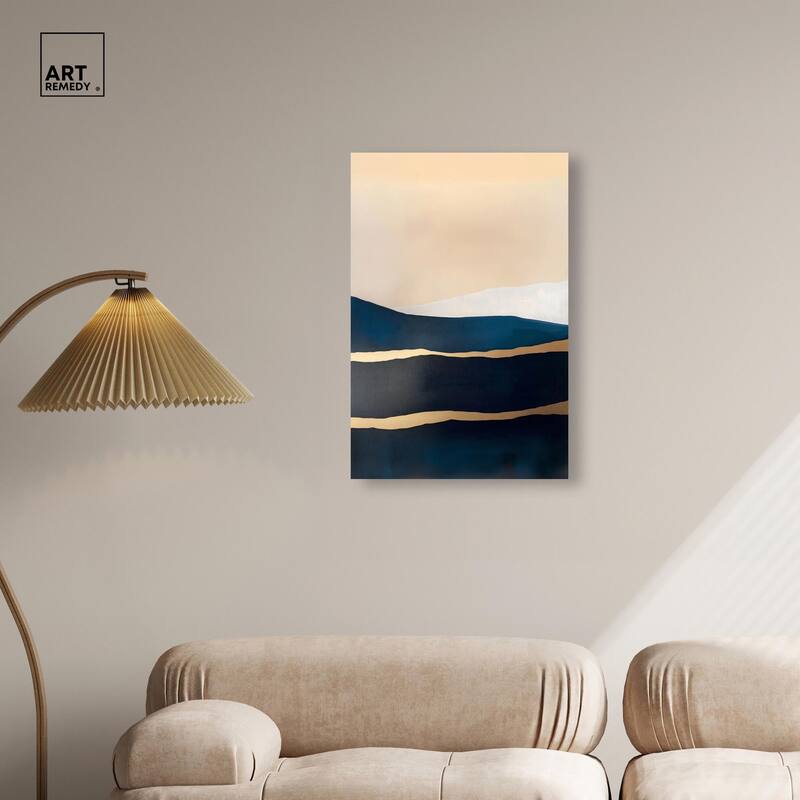 Golden Seam II Canvas by Art Remedy, Gallery Wrapped