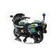 preview thumbnail 2 of 6, Kids Ride On Police Motorcycle - 12V Electric Motorcycle for Toddlers with Music, Forward/Reverse - Green