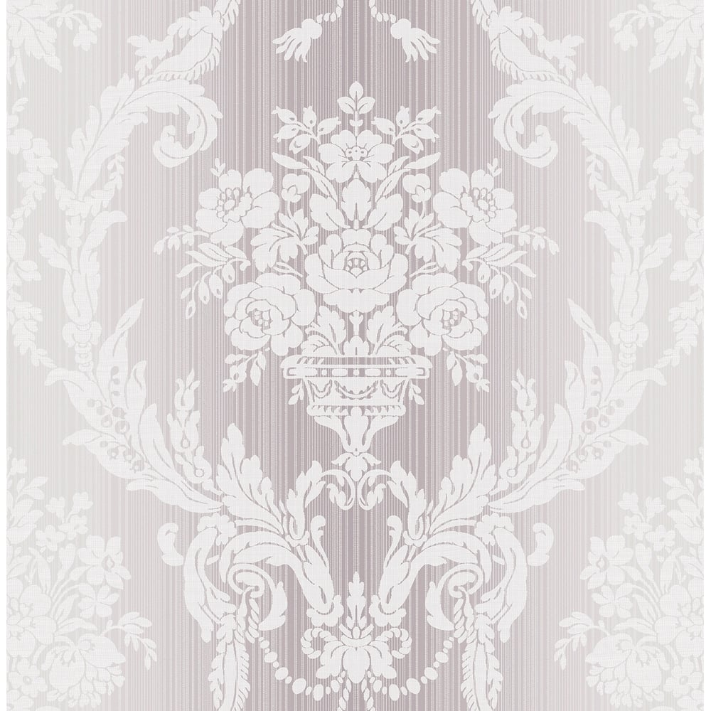 Seabrook Designs Abilene Floral Damask Unpasted Wallpaper