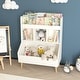 preview thumbnail 4 of 14, Toy Storage Organizer, Kids Bookshelf and Toy Storage with Legs, Multifunctional Storage Organizer, Children Bookcase