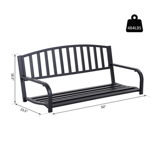 Outsunny 2 person outdoor porch swing bench 2025