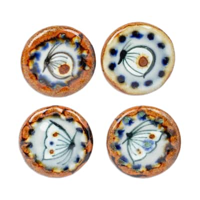 Novica Handmade Hope Energy Ceramic Knobs (Set Of 4)