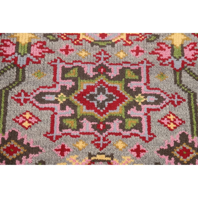 Kazak Oriental Foyer Rug Hand-Knotted Wool Carpet - 3'0"x 5'2"