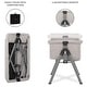 preview thumbnail 5 of 5, Dream On Me Lotus Bassinet & Bedside Sleeper in Grey