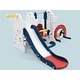 preview thumbnail 25 of 23, Toddler Slide and Swing Set 7 in 1 with Basketball Hoop