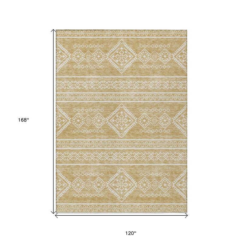 HomeRoots Southwestern Transitional Rectangle Outdoor Rug