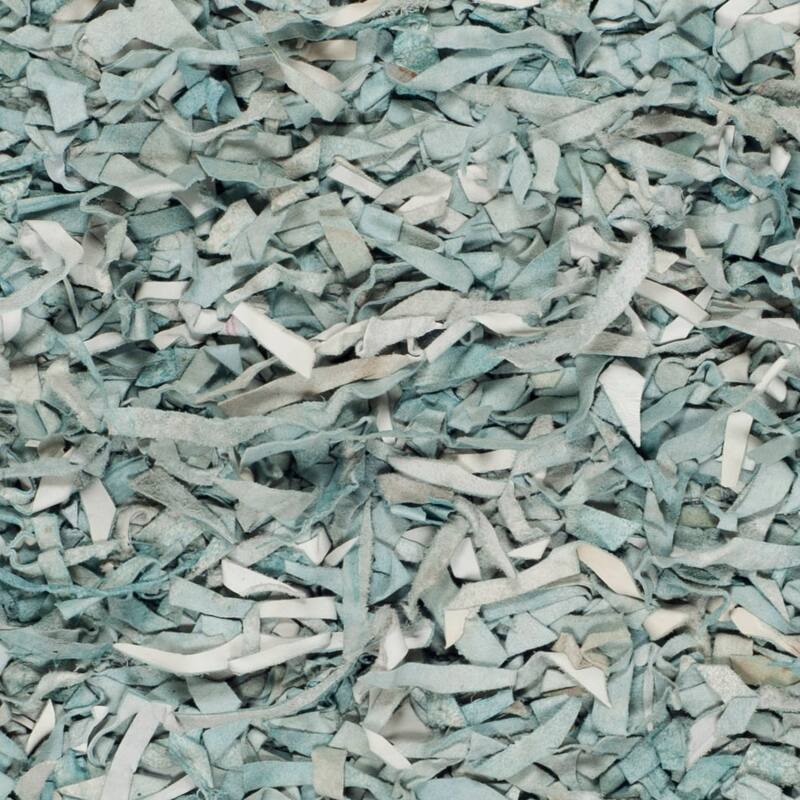 SAFAVIEH Handmade Leather Shag Carlijn Modern Leather Rug