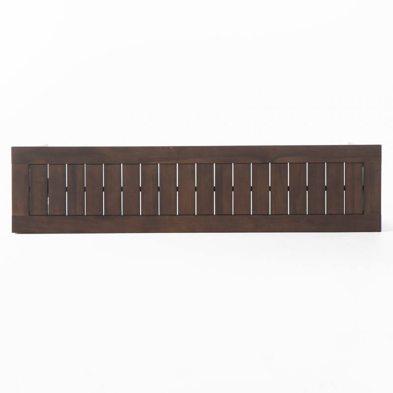 Manila Outdoor Dark Brown Acacia Wood Dining Set by Christopher Knight Home - N/A