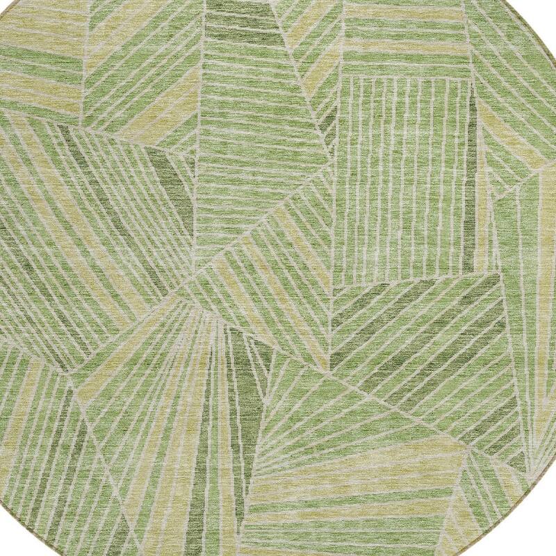 HomeRoots Geometric Transitional Rectangle Outdoor Rug