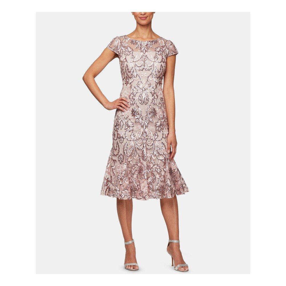 mid length cocktail dress with sleeves