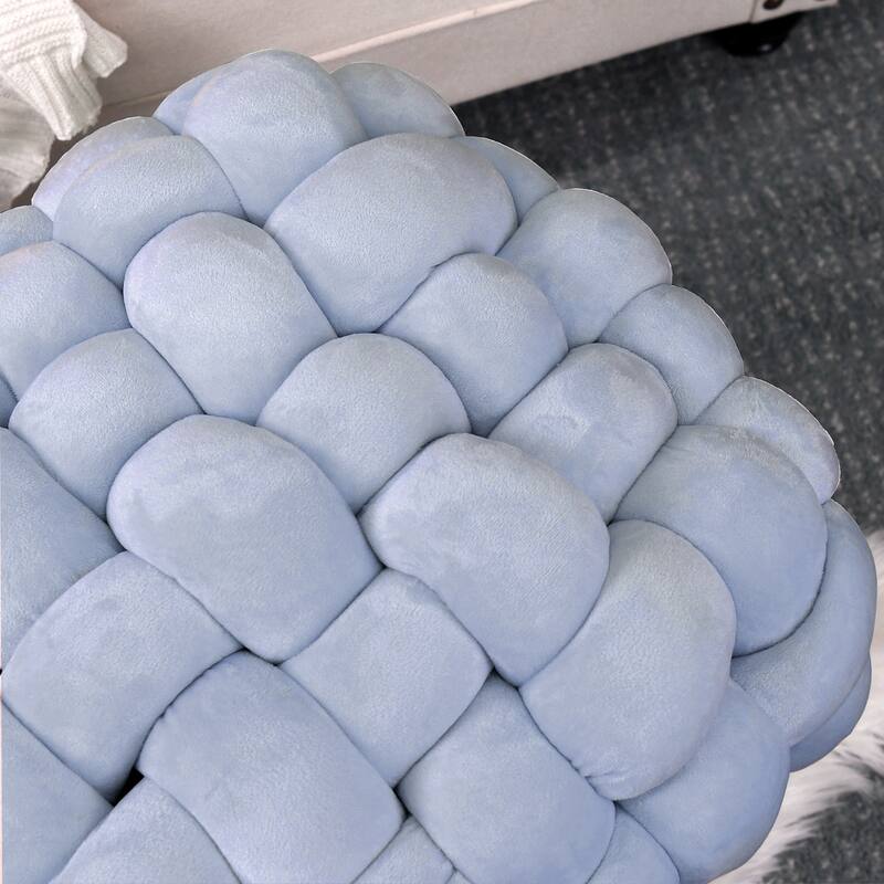 Velvet Pouf Stool 27"x20"x20"