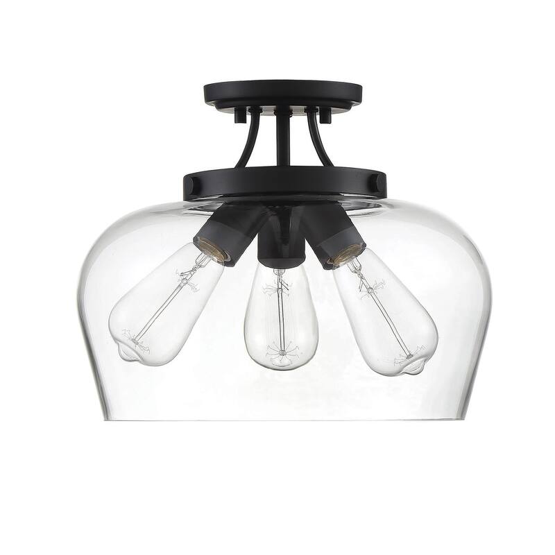 Savoy House Octave 3 Light 13" Wide Semi-Flush Ceiling Fixture