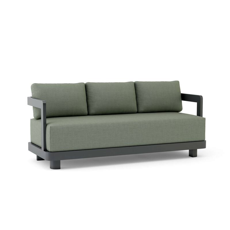 Granada Deep Seating Aluminum Sofa - Cast Sage
