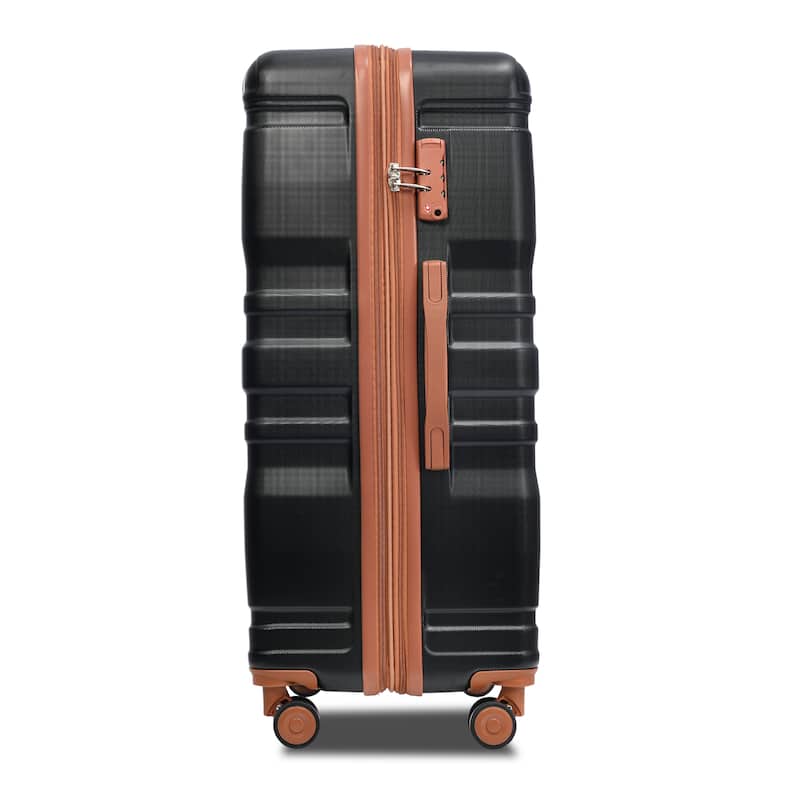3 Pcs Luggage Set, Expandable ABS Hardshell Suitcases Spinner Wheels with TSA Lock 20''24''28''