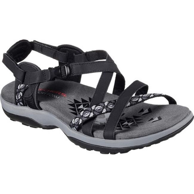 skechers sandals black