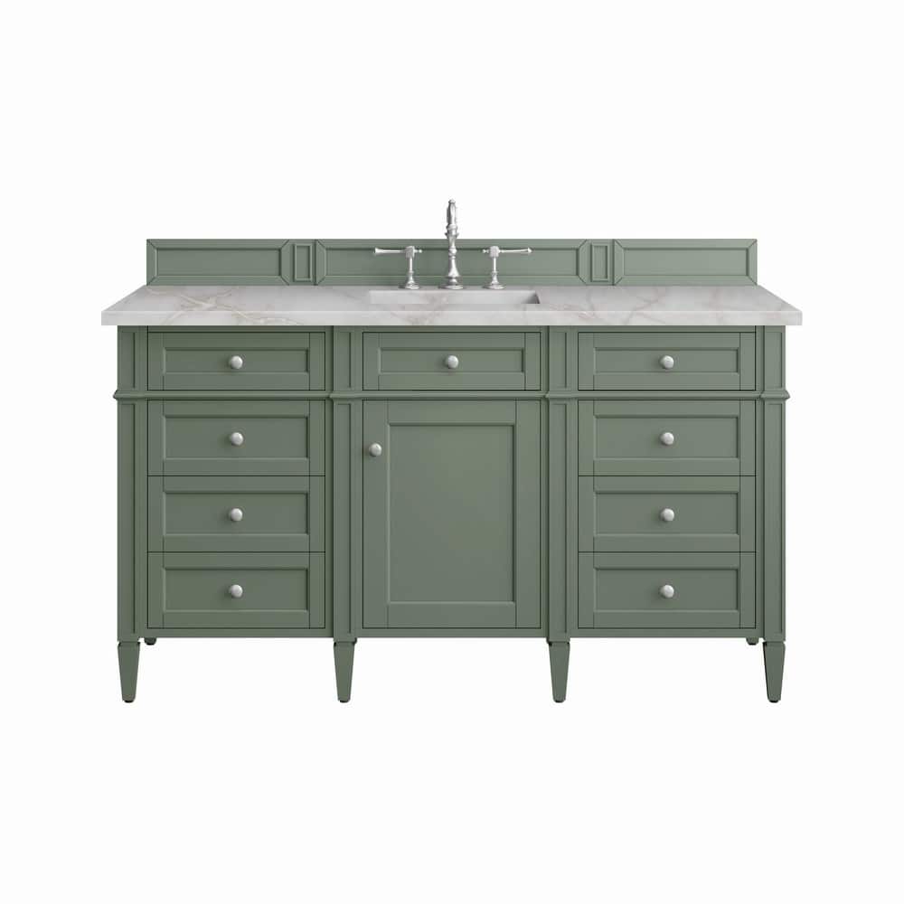 James Martin Vanities 650-V60S-3VSL Brittany 60" Single Basin Poplar