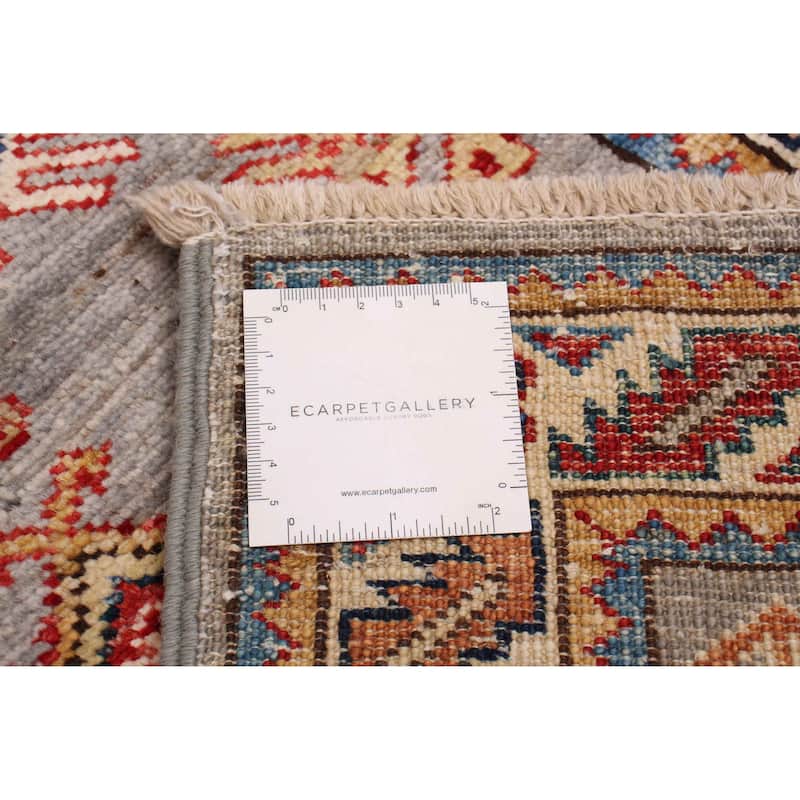 ECARPETGALLERY Hand-knotted Aryana Grey Wool Rug - 2'0 x 6'1
