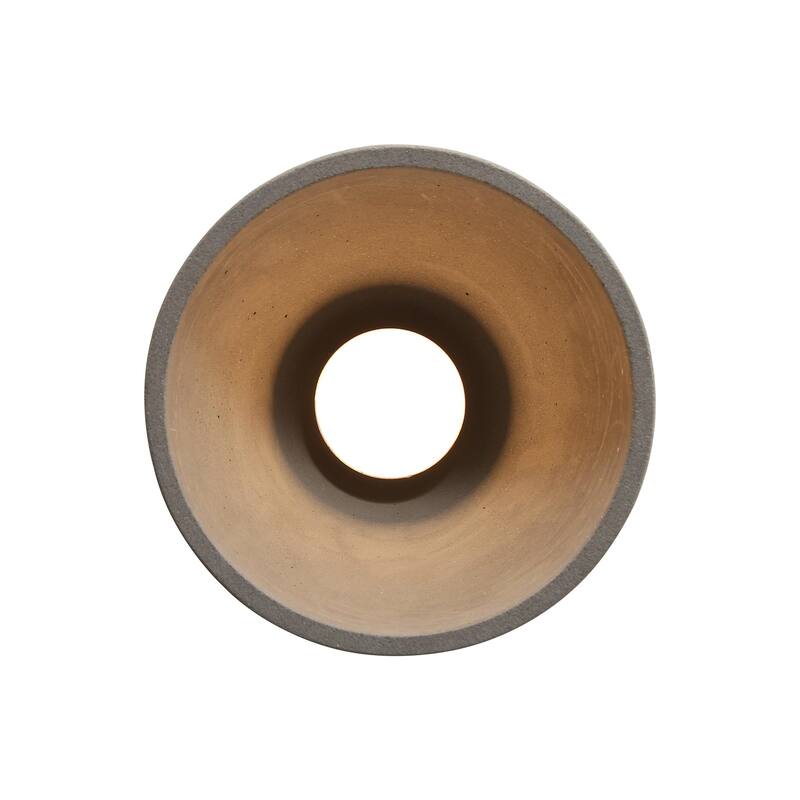 Golden Lighting Aethera 7in Integrated LED Pendant in Grey Cement - Gold