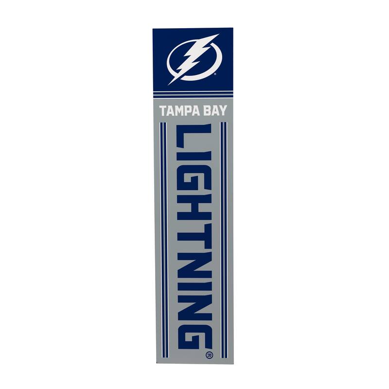 47" Double Sided Seasonal Porch Leaner, Tampa Bay Lightning - 47" x 11.25"