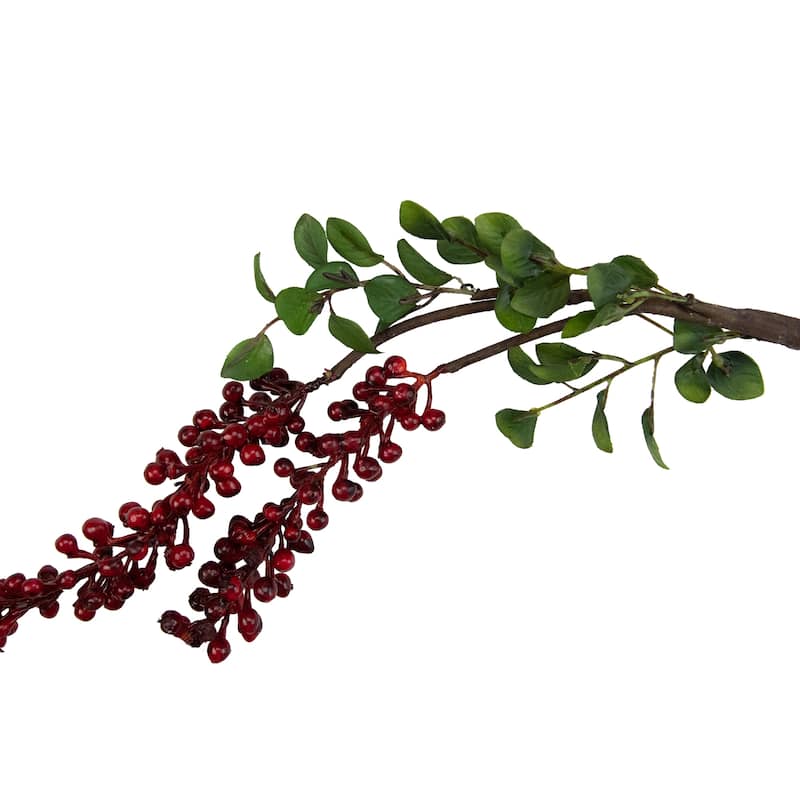 Hanging Berries Artificial Christmas Spray - 23" - Red