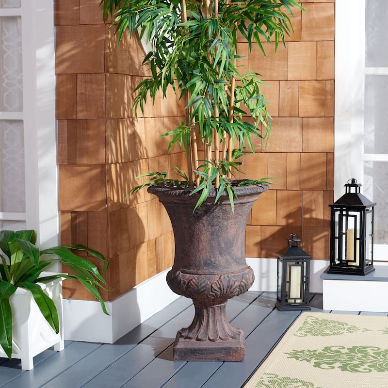SAFAVIEH Outdoor Toprak Planter - 21" W x 21" D x 29" H - 21"W x 21"D x 29"H