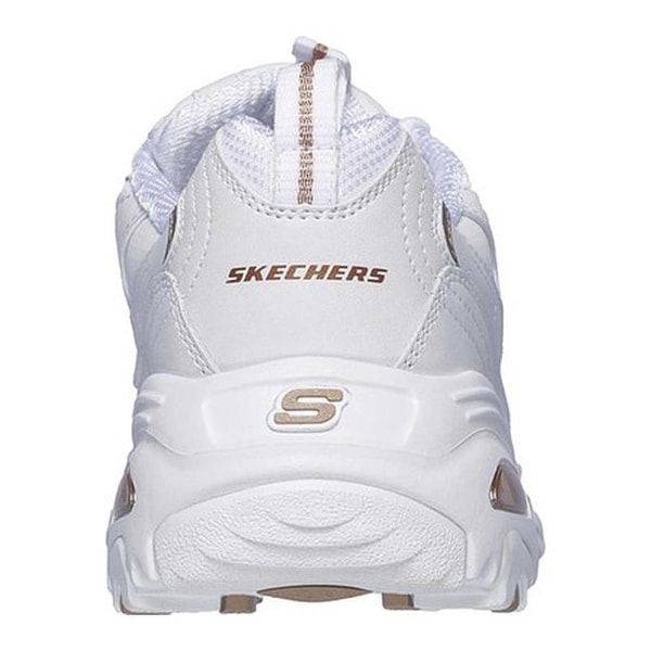 skechers white and gold