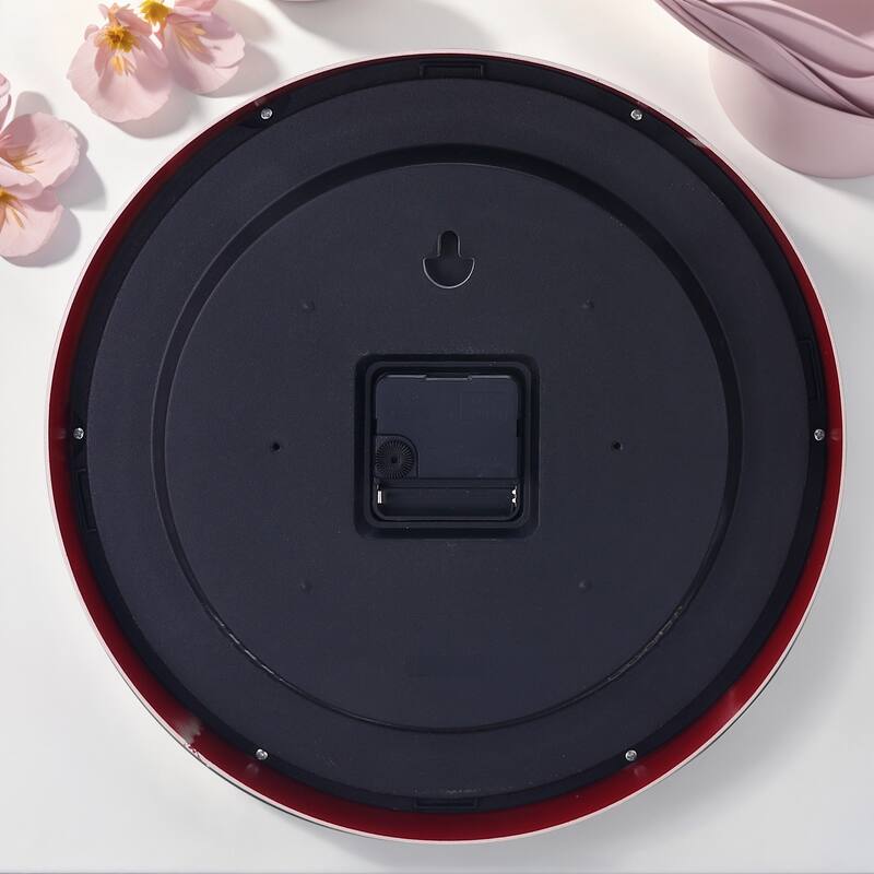 Wall Clock, Silent Non Ticking Battery Operated Modern Glow-In-The-Dark Clocks for Home 12 x 12 x 1.6 inch - 12 x 12 x 1.6 inch