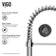 preview thumbnail 28 of 156, VIGO Edison 19" H Single Handle Pull-Down Sprayer Kitchen Faucet