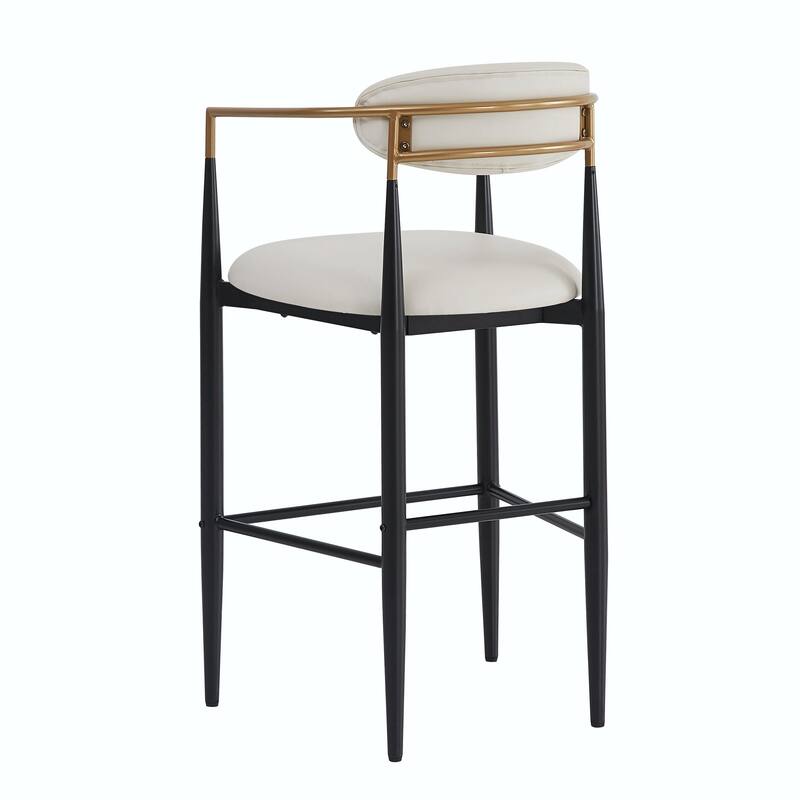 Modern Counter Stool Set - Comfortable, Sturdy Iron Frame