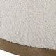 preview thumbnail 9 of 8, Uttermost Swirl Swivel Sheepskin Ottoman