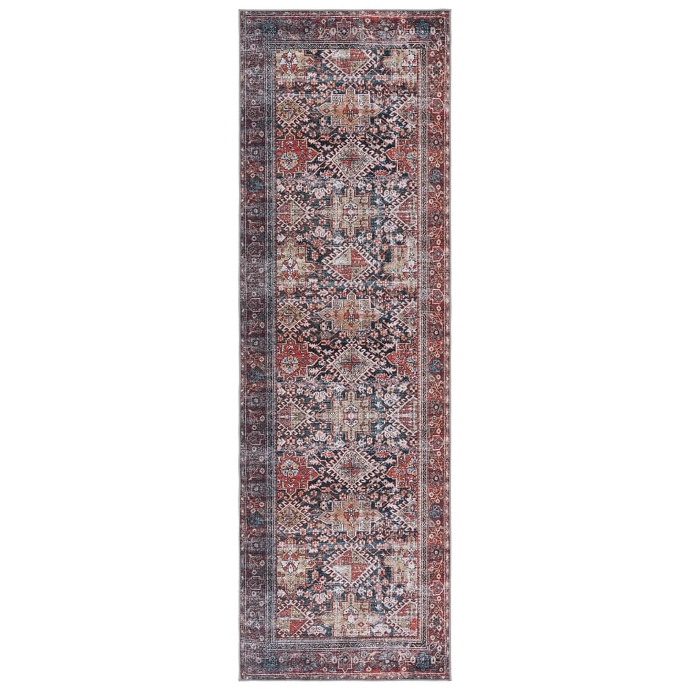 SAFAVIEH Tucson Machine Washable Slip Resistant Eldora Traditional Rug