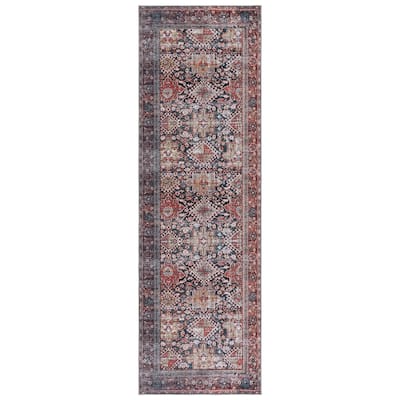 SAFAVIEH Tucson Machine Washable Slip Resistant Satsuki Traditional Rug
