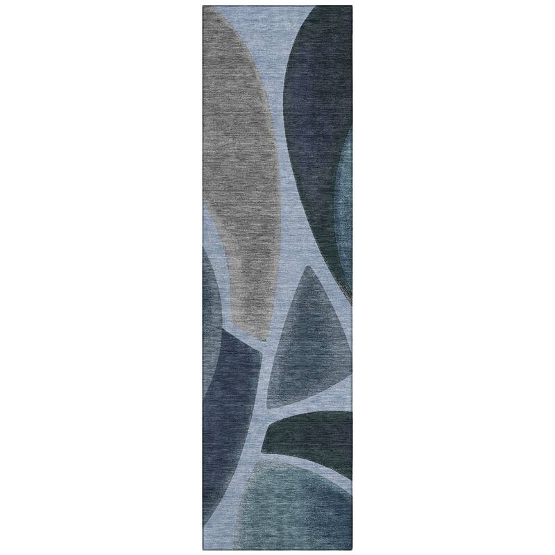 Machine Washable Indoor/ Outdoor Modern Hays Chantille Rug