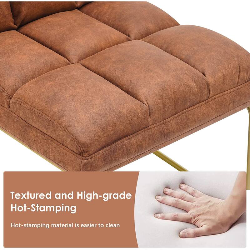 Mcombo Accent Chair with Ottoman, Lounge Sofa Couch,4013
